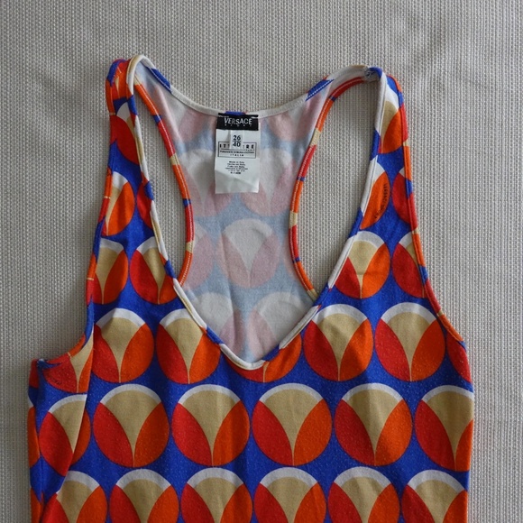 Authentic Versace  Stretch Cotton Dress Italy Size S - Picture 3 of 5